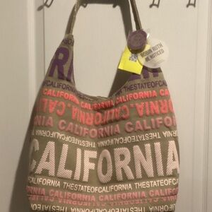 NWT Robin-Ruth “CALIFORNIA” Khaki-Salmon/Pink/Cream Luxury Bag